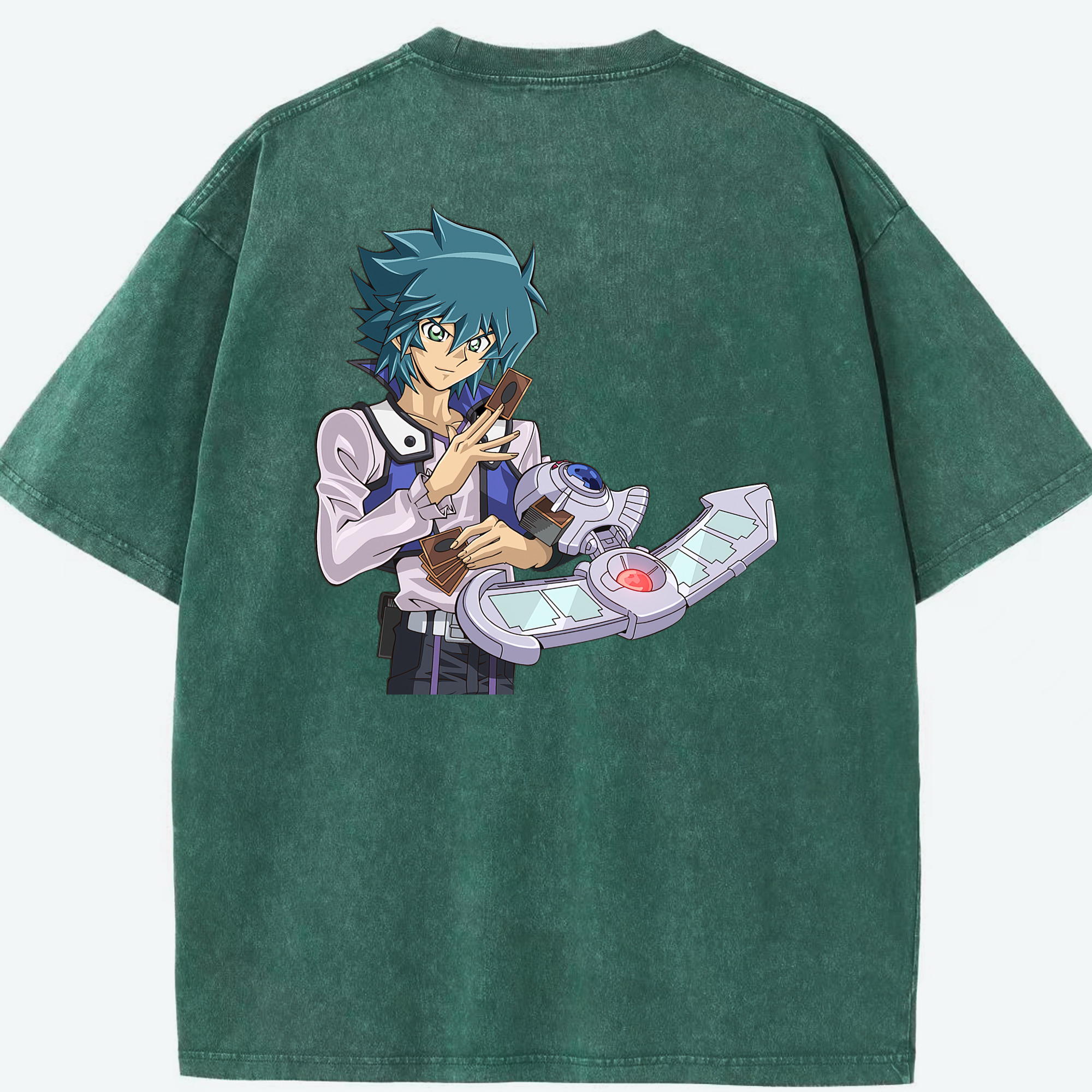 （画像用） 遊☆戯☆王 Yu-Gi-Oh! 綿100% ヴィンテージ風 半袖Tシャツ（背面プリント）